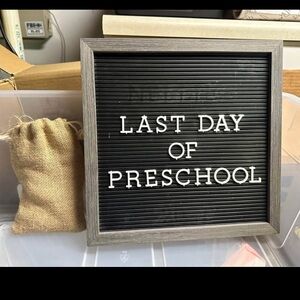 Black and Gray Letter Board with extra letters